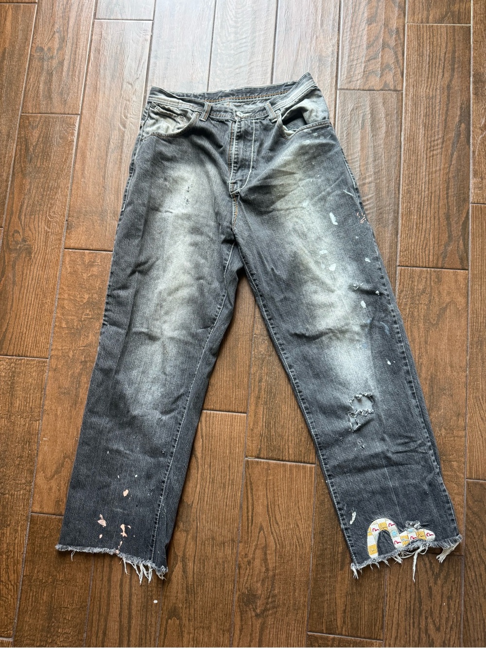 Vintage Evisu Denim Pants mens 36 Pls See The Photo For Conditions.